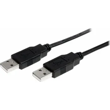 Kabel do PC StarTech.com 1m USB 2.0 A to A Cable - M/M - 1m USB 2.0 aa Cable - USB a male to a male Cable (USB2AA1M) - Kabel USB - USB (M) do USB (M) - USB 2.0 - 1 m - černá - pro P/N: ST4200MINI2, SV231HDMIUA