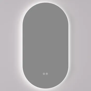 Zrcadlo CERANO - Koupelnové LED zrcadlo Luno - Ø 40x80 cm