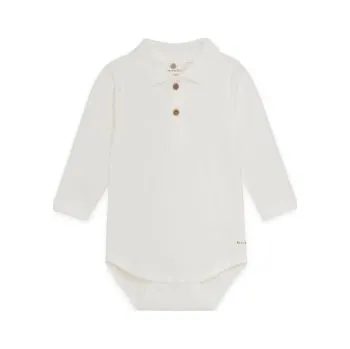Kojenecký body En Fant Body s dlouhým rukávem Polo - Egret, vel. 56