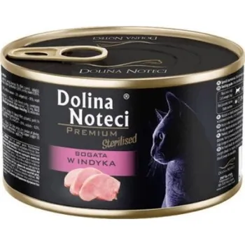 Krmivo pro kočku DOLINA NOTECI Premium Sterilised pro kočky s vysokým obsahem krůtího masa 185g
