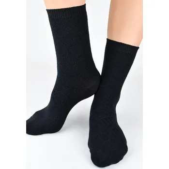 VLNĚNÉ PONOŽKY SW028 černá 36-41