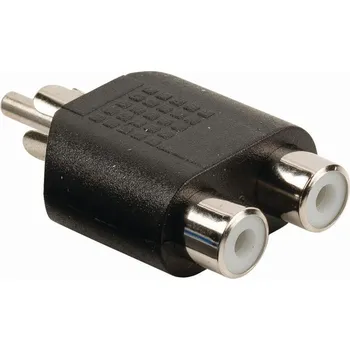 Audio kabel Nedis adaptér pro subwoofer, zástrčka CINCH - 2x zásuvka CINCH (CAGB24940BK)