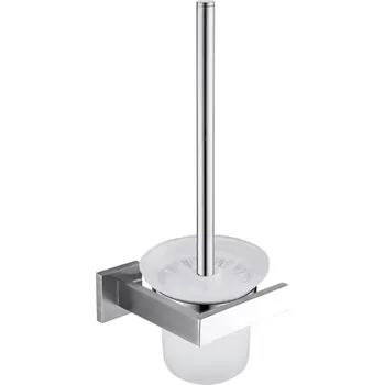 WC štětka CERANO Nástěnná WC štětka Polo chrom CER-479335
