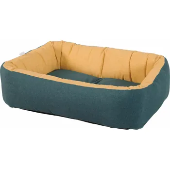 Pelíšek pro psa Zolux Obdélníkový psí pelíšek ONE SPRINGBOK 65 cm zeleno-žlutý