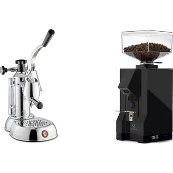 Kávovar La Pavoni Stradivari Lusso + Eureka Mignon Silenzio 55, BL black