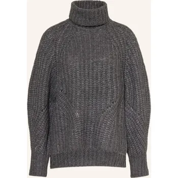 Dámský svetr Mrs & Hugs Dámský Svetr S Rolákem Z Kašmíru, tmavě šedá, 34