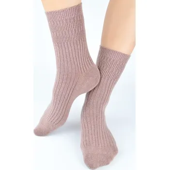 VLNĚNÉ PONOŽKY SW029 růžová 36-41