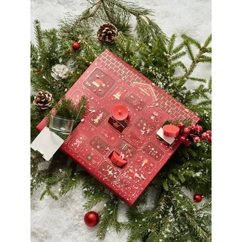 Vánoční dekorace Sinsay - Adventní kalendář se svíčkami Winter Clementine - červená - 845FV-33X - 845FV-33X-ONE