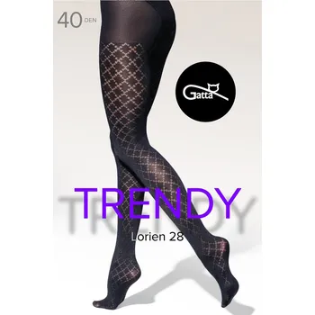 Dámské oblečení LORIEN - 28 Vzorované punčocháče NERO 3-M