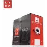 LYNX FTP kabel, Cat5e, PE (Fca), 0,5mm, celoměděný, venkovní, černý, box 305m