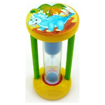 Hodiny Hess Přesýpací hodiny pro měření doby čištění zubů Dinosaurus