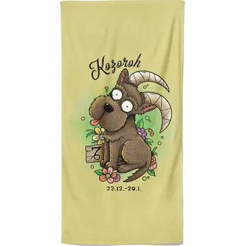 Osuška 140 x 70 cm Psí znamení - Kozoroh