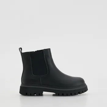 Dětská móda Reserved - Kožené polokozačky - černý - 325GT-99X - 325GT-99X-32