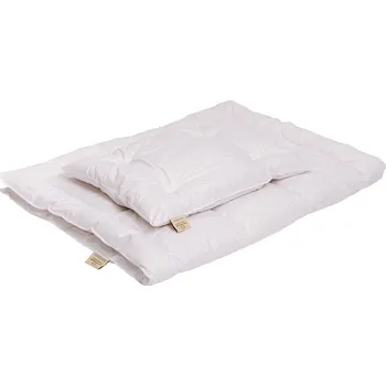 přikrývka Celoroční dětská souprava z ovčí vlny - Modrá sypkovina , 90x130 + 40x60 cm