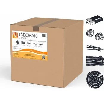 Podpal Táborák v krabici Dřevo