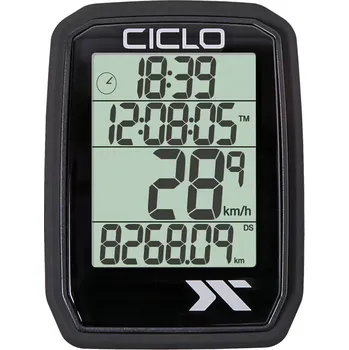 Tachometr CICLOSPORT Computer CicloSport Protos 105 drátový barva černá