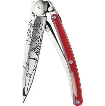 kapesní nůž Kapesní nůž Deejo 9AP024 Tattoo colors 27g red Pin Up