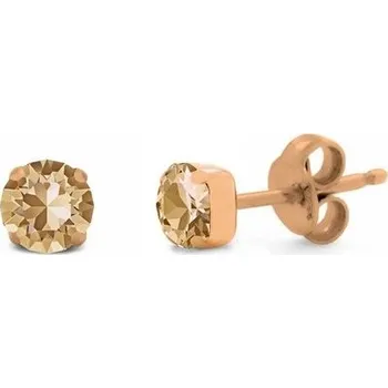 Náušnice Stříbrné zlacené náušnice Victoria Cruz A3736-06ST