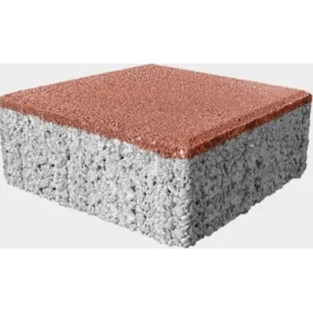 Dlažba DITON Kostka AQUAPORE 8cm 20/20/8 červená