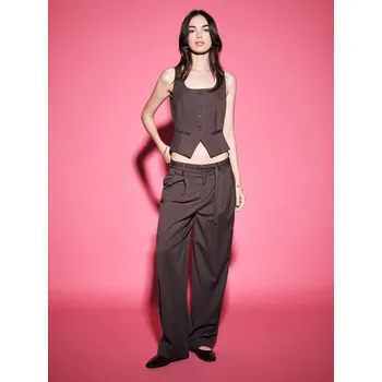 Dámské kalhoty Baggy kalhoty - 38 - House - hnědý - 697GB-88X