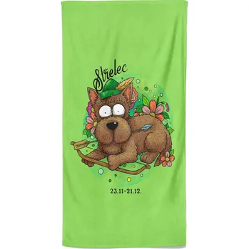 Osuška 140 x 70 cm Psí znamení - Střelec