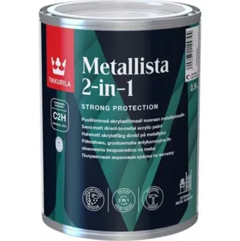 barva na zeď BARVA METALLISTA 2V1 C POLOMATNÁ, BÍLÁ 0,9L