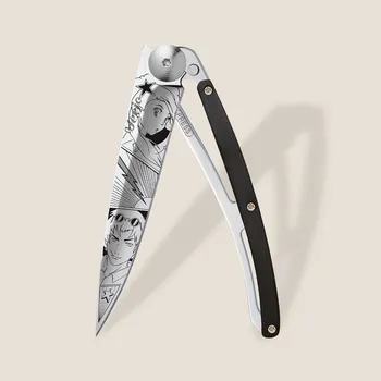 kapesní nůž Kapesní nůž Deejo 1AB112 Tattoo Mirror 37g ebony wood Manga Art