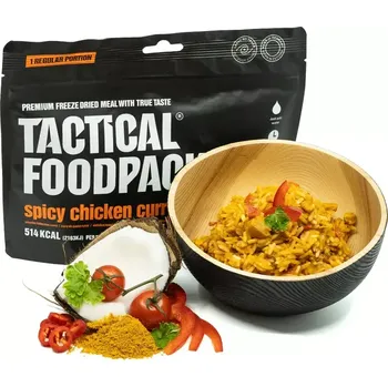 Outdoor vaření Tactical Foodpack Pikantní kuřecí kari s rýží a kokosovým mlékem