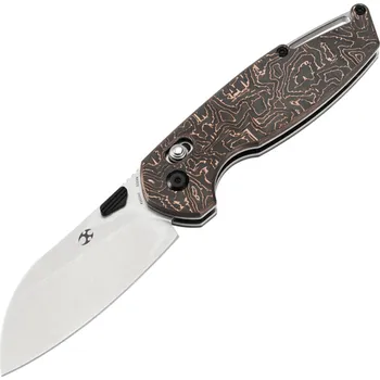 kapesní nůž Kansept Model 6 Stonewashed CPM S35VN, Měděné CF K1022V2