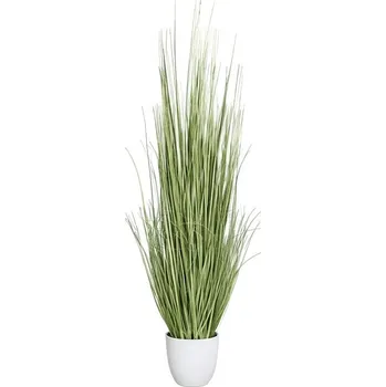umělá květina Umělá rostlina v květináči Zebra tráva 115 cm, zeleno-bílá