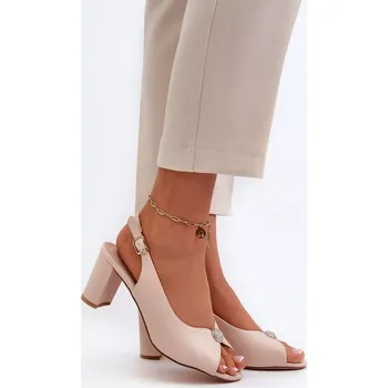 Dámské sandále Dámské sandály 24SD98-6985 - Step in style béžová 38