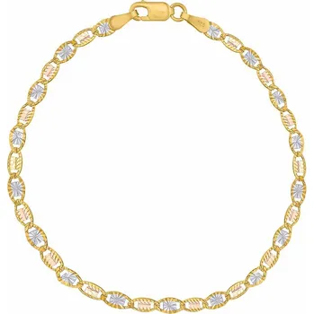 Šperk Zlatý náramek Solaria ze žlutého, bílého a růžového zlata - 3 mm varianta 20 cm FNN1856BGYWR-20 cm