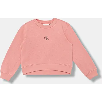 Chlapecká mikina Dětská mikina Calvin Klein Jeans IG0IG02639.9BYA růžová 30X, vel. 140
