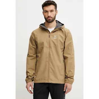 Pánská větrovka Outdoorová bunda Haglöfs Kaise GTX zelená barva, 607765 01A, vel. L