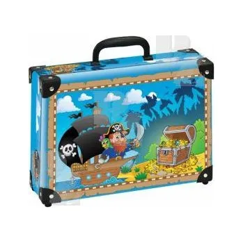 Školní kufřík Kufřík lamino okovaný 33x23x10cm střední Pirát, Alvarak