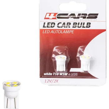 Autožárovka 4CARS LED ŽÁROVKA 4LED 12V T10 - 92742