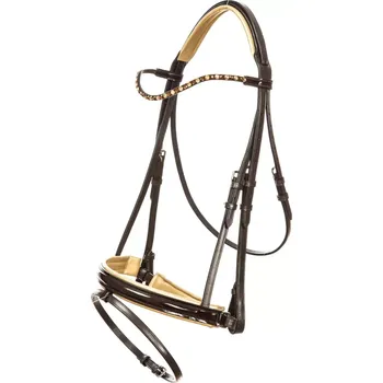 Uzdečka Imperial Riding Layla cob hnědá/zlatá