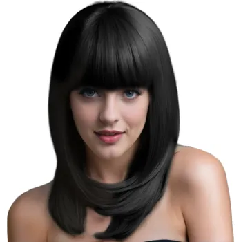 Karnevalová paruka Dámská paruka - Zara, černá