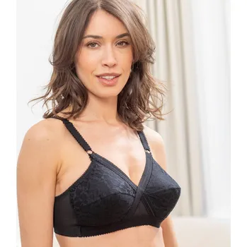 Podprsenka Polovyztužená podprsenka Coeur Croisé iconique zn. Playtex, bez kostic černá 100D