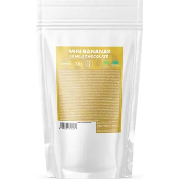 Čokoláda BrainMax Pure BrainMax Pure® Mini banánky v mléčné čokoládě, BIO, 200 g *CZ-BIO-001 certifikát / BIO banány v mléčné čokoládě