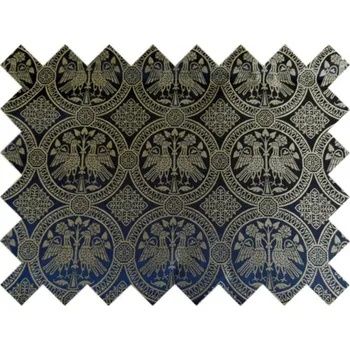 HEDVA ČESKÝ BROKÁT Vzorek brokátu 5x10cm 51323 ORLI černá | 29