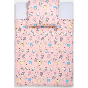 Povlečení Sinsay - Bavlněná souprava povlečení Hello Kitty - pastelová růžová - 073EX-03X - 073EX-03X-ONE