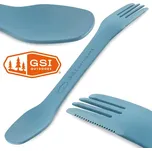 GSI Outdoors Tekk spork - Dlouhý příbor 3v1 19,8cm Modrá