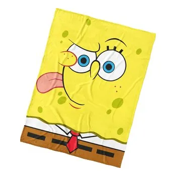 Dětská deka Sponge Bob Emoji 150x200 cm (cs, Povlečeme vše)
