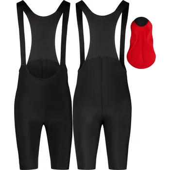 cyklistické kraťasy FORCE Pánské kraťasy Force Action se šráky a s vložkou, černé velikost M