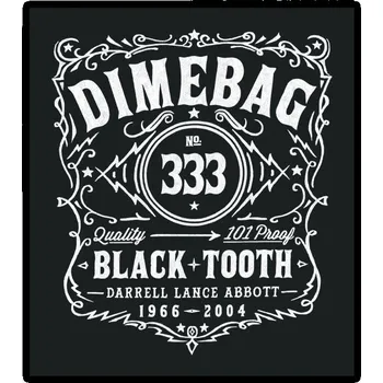 Nášivka nášivka na záda, zádovka Dimebag Darell - Black Tooth