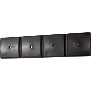 Stavební profil Nástěnný ochranný profil 1000, z polyethylenu (PE), černý, 1000 x 50 x 250 mm, sada = 2 kusy