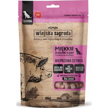 Pamlsek pro psa WIEJSKA ZAGRODA Pork ham - pamlsek pro psa - 100g