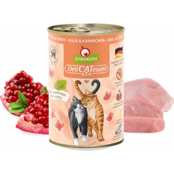 Krmivo pro kočku GRANATAPET DeliCATessen Veal and coney - mokré krmivo pro kočky - 400g