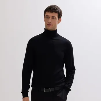 Pánský svetr Reserved - Svetr ze směsi kašmíru - černý - 389GQ-99X - 389GQ-99X-S